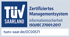 Zertifikat TÜV Saarland